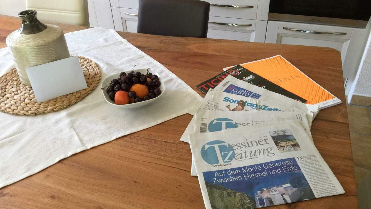 Ferienwohnung Rustico Ai Monti Cadenazzo Dış mekan fotoğraf